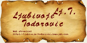 Ljubivoje Todorović vizit kartica